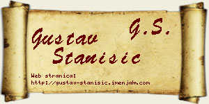 Gustav Stanišić vizit kartica